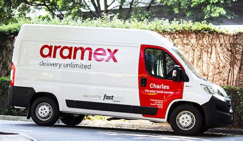 aramex delivery van.